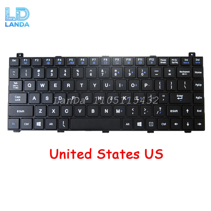 Backlit V110 Keyboard For GETAC V110G1 V110G2 V110G3 V110G4 V110G5 V110 G1 G2 G3 G4 G5 English US Nordic NE GR SP DT NL CA CF