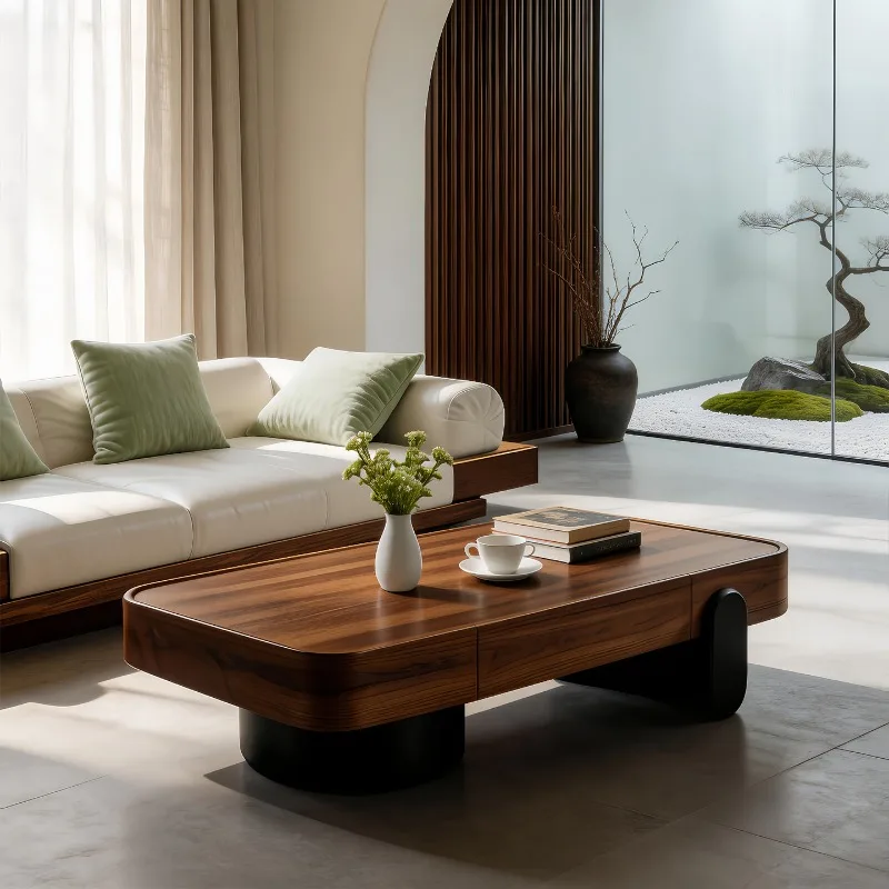 Wood Modern Side Table Luxury Living Room Decoration Designer Moving Writing Coffee Table Dinner Couchtisch Trendy Furniture