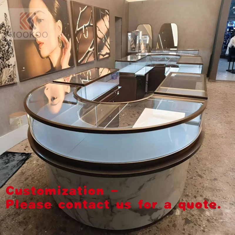 

custom.Luxury Custom Jewelry Display Cabinet High-End Stores Premium Metal Presentation Solution