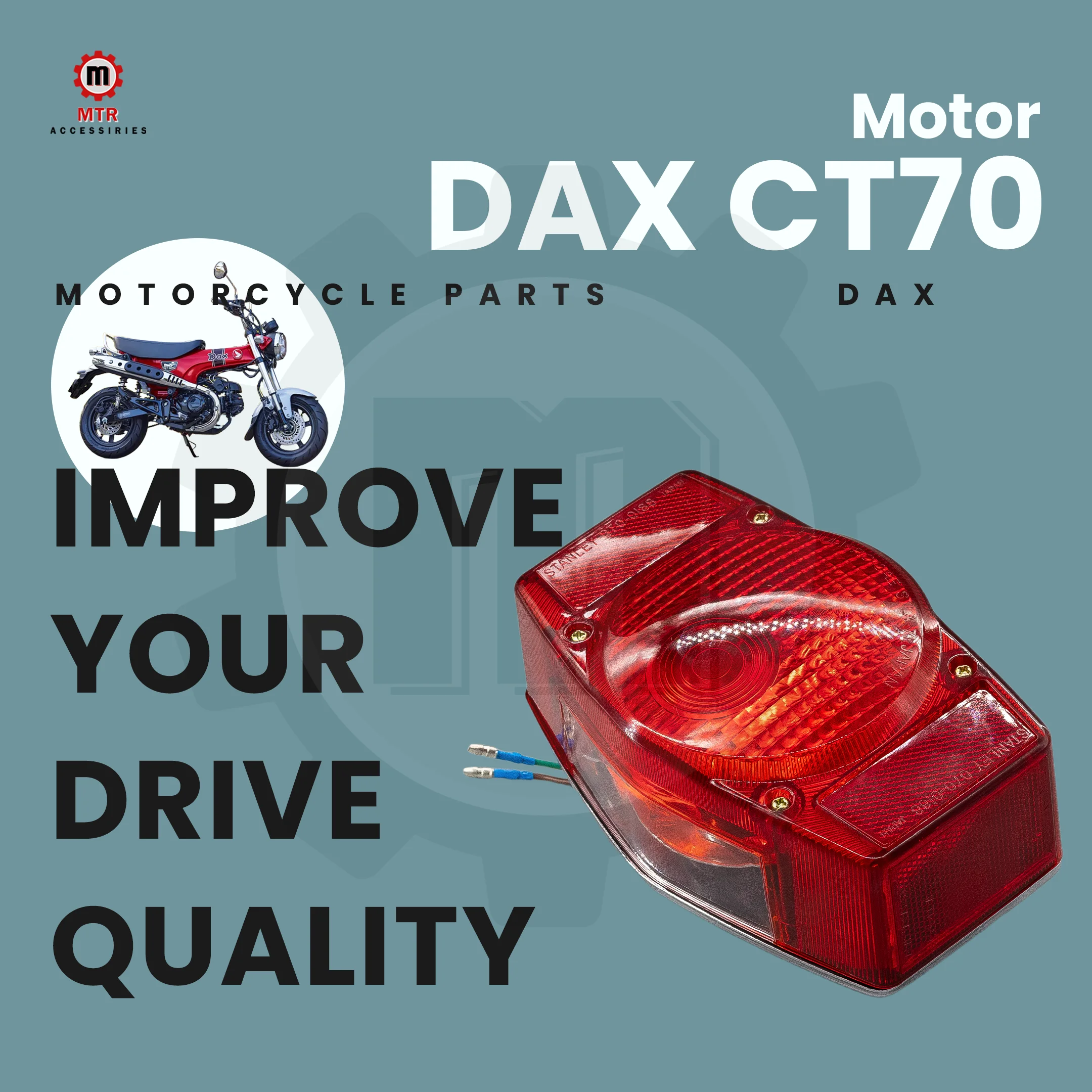 

Taillight CT70 Brake Light DAX ST70 Rear Light Motorcycles Parts DAX CT70 ST70 Parts