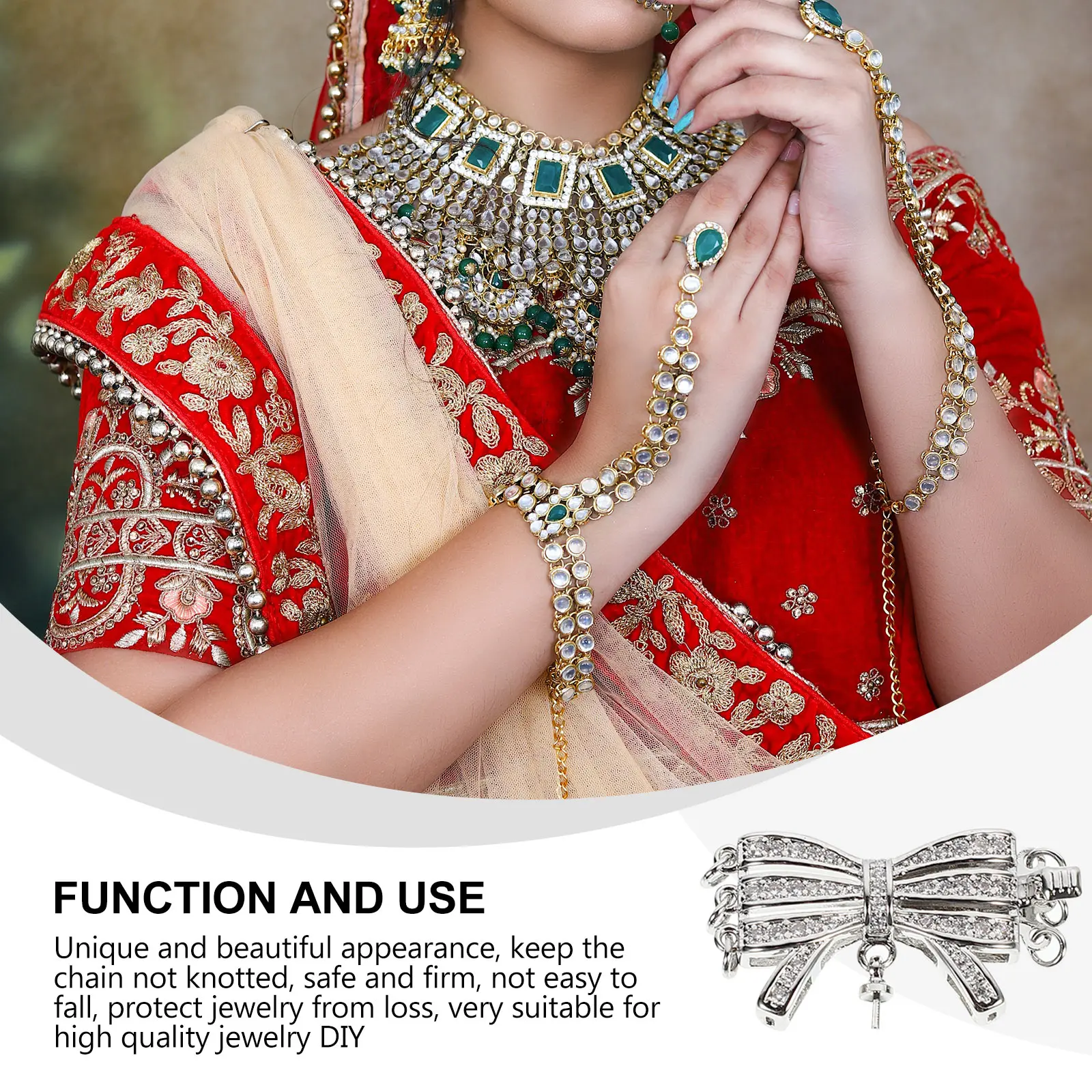 

Bracelet Necklace Pendant Accessories Pearls Clasp Alloy Clasps for Jewelry Making