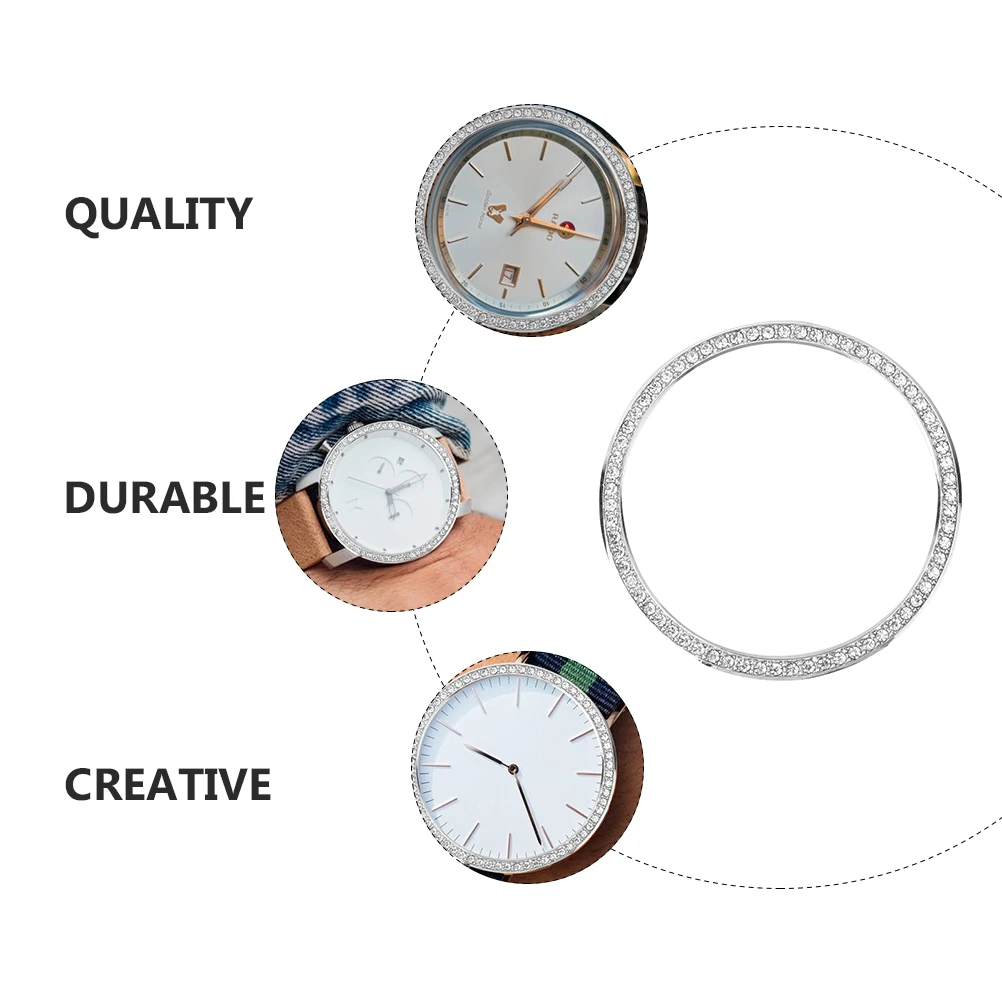 

2Pcs 46mm Watch Case Accessory Metal Bezel Dust Proof Scratch Resistant Easy Installation Custom Design Lightweight Durable Use