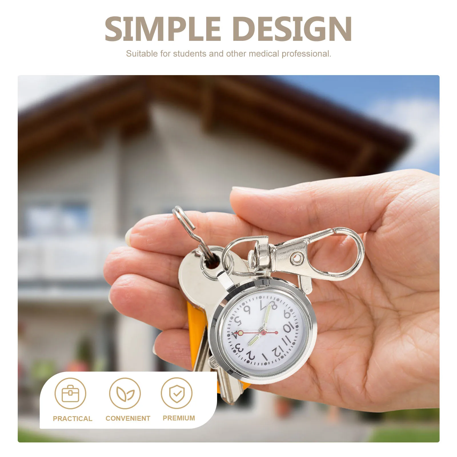 Карманные часы с большим циферблатом, брелок для часов из сплава для мальчиков и девочек, детский телефон, школьный экзамен, подвесной рюкзак