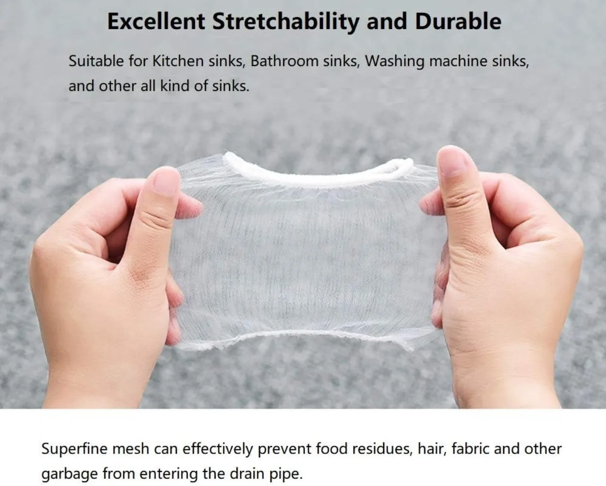 200 PCS Disposable Kitchen Sink Strainer Mesh Bags, Drain Net Filters for Food Waste, Leftover Garbage Collection