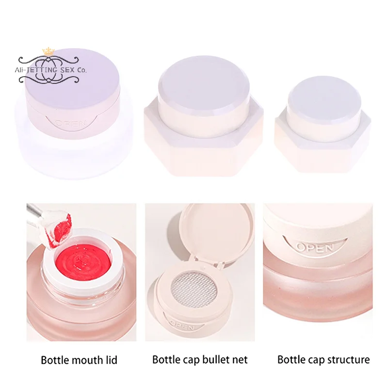 2/3/5 グラム六角ネイルパッティングジェルジャーフリップカバーマニキュアホルダーケース包装箱マニキュアオーガナイザー化粧品容器