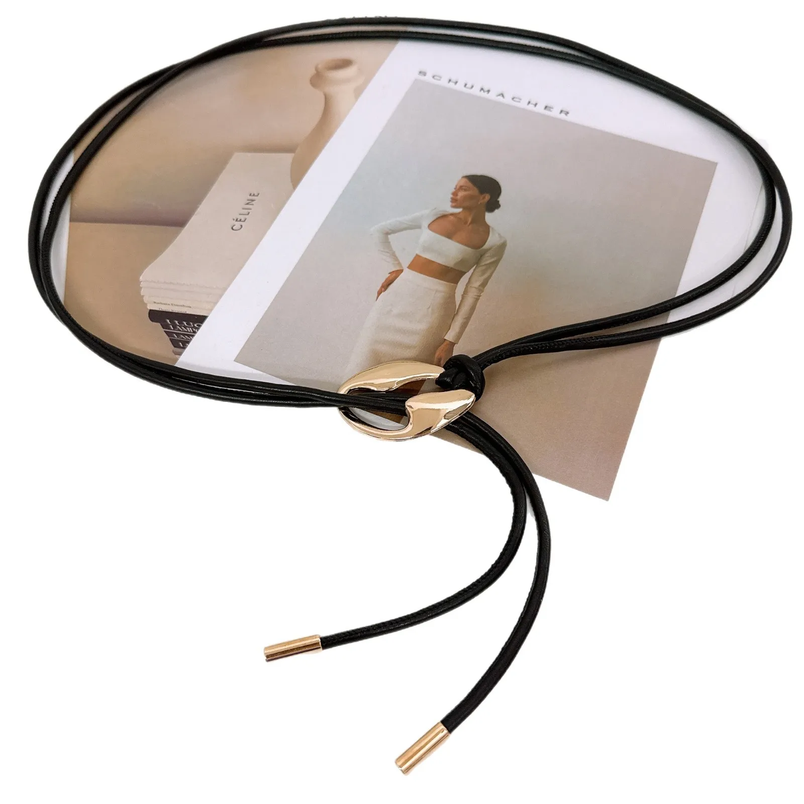 Нишевый дизайн, пояс Майяра, золотой полый плетеный узел, кожаная веревка, поясная цепочка, простая мода, высококачественный чехол на талию