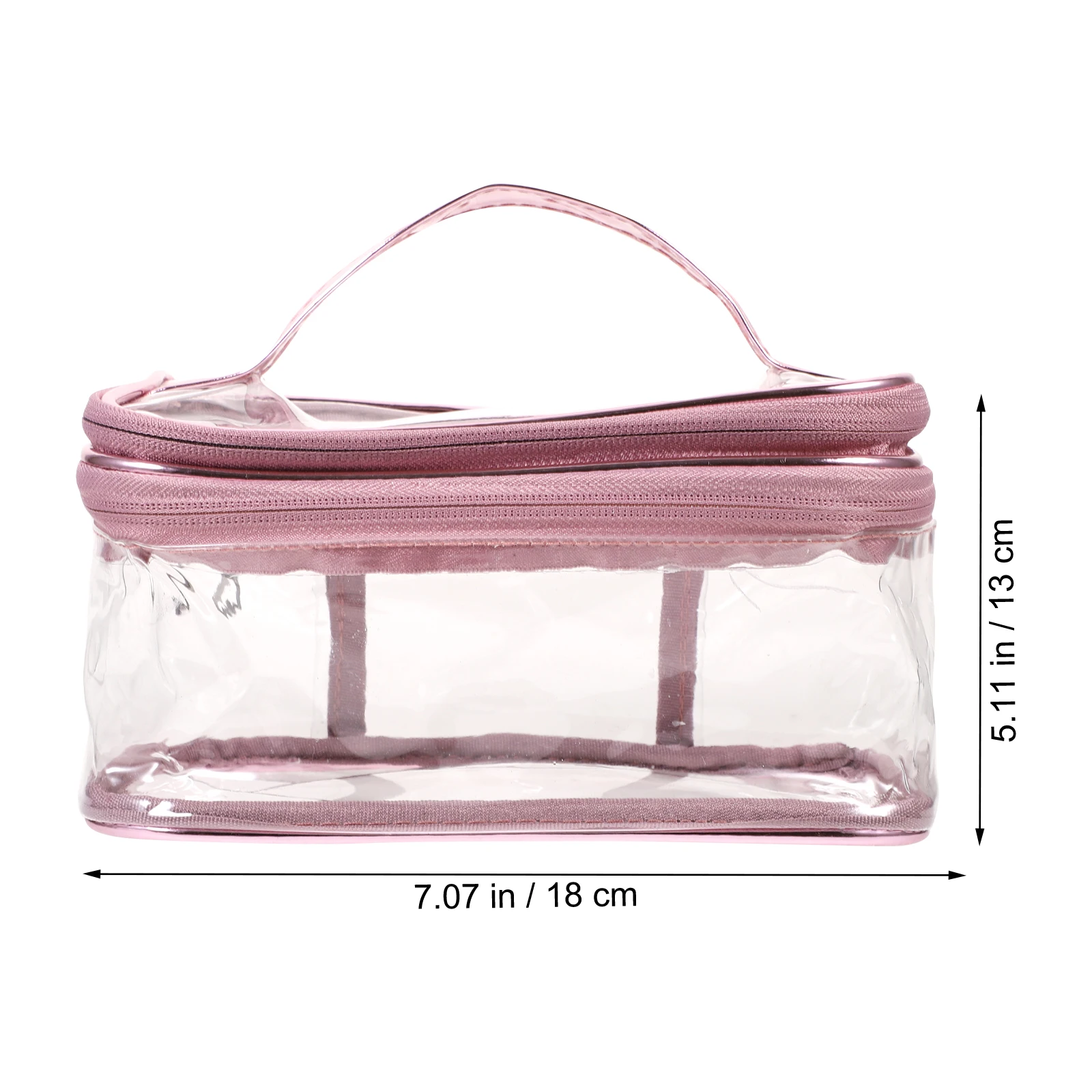 

Clear PVC PU Aluminum Portable Storage Travel Travel Makeup Bag Makeup Toiletry Bag Container Wash Pouch