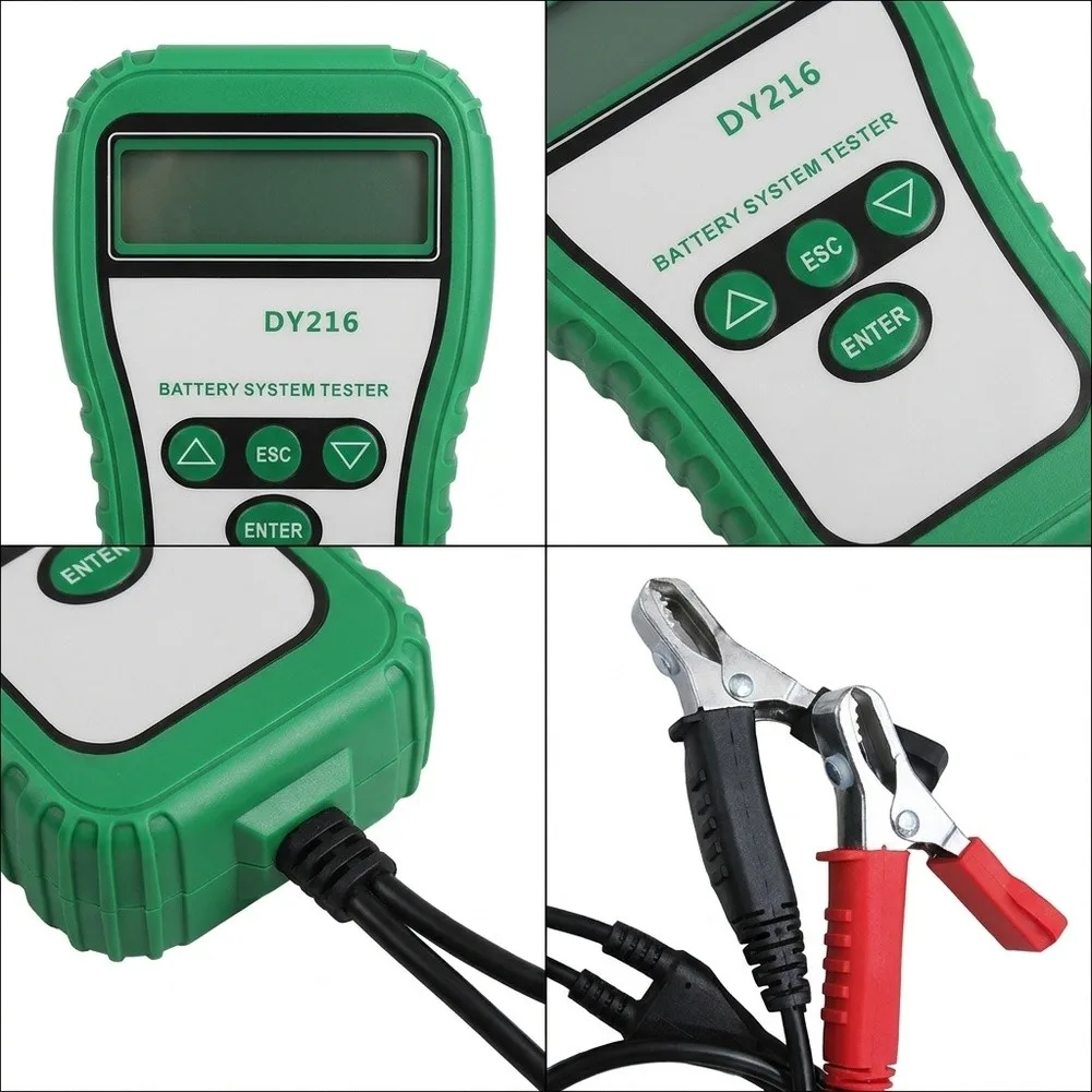 Automotive For Battery Resistance and Voltage Tester DY216 for 12V Acid Batteries Used in Cars SUVs and Light Duty Vehicles