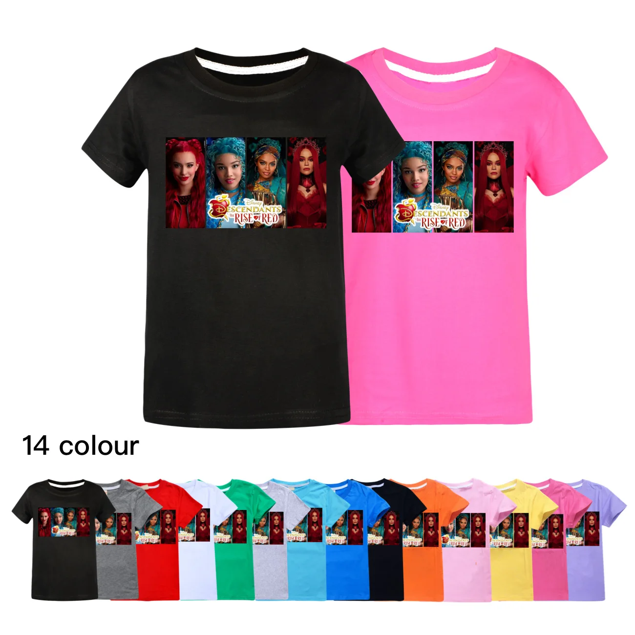 Kinder Sommer Neue Jungen Descendants 4 Druck T-shirts Cartoon kurzarm T-shirt Mädchen Baumwolle Kinder Casual Alle-spiel tops