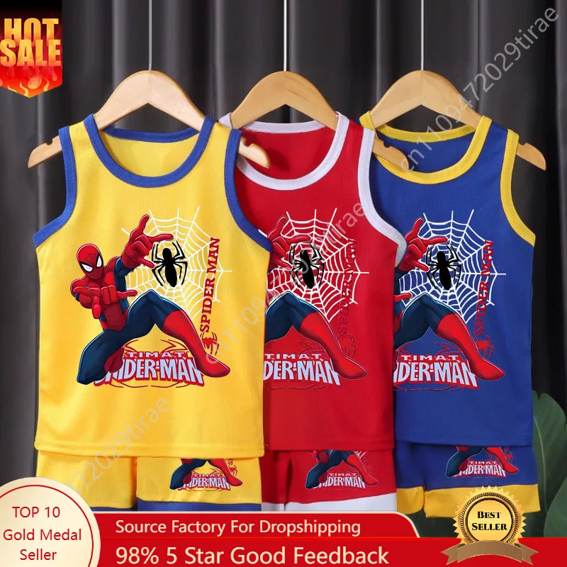 

Marvel 2026 Summer Marvel Breathable Comfy Mesh Basketball Cothes Sets Casual Outfits Outdoor Vacation Vest Suit Cosplay