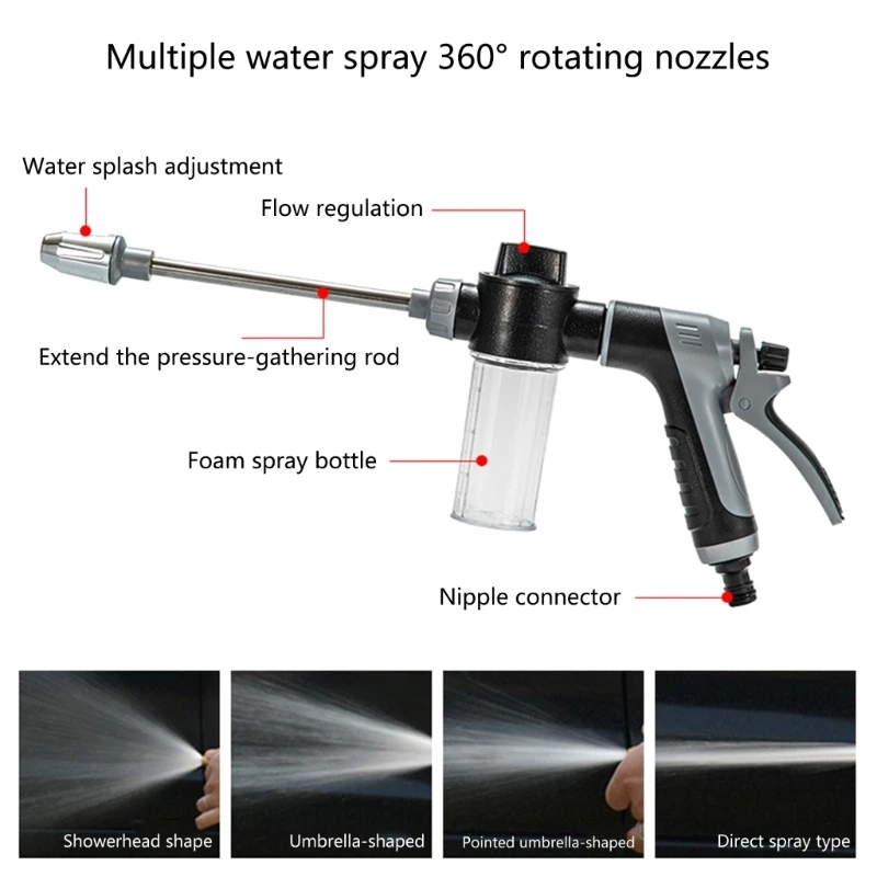 Adjustable Foam Garden Sprayers With 360 Degree Rotating Nozzle And Plastic Detergent Bottle For Efficient Plant Care A2BB