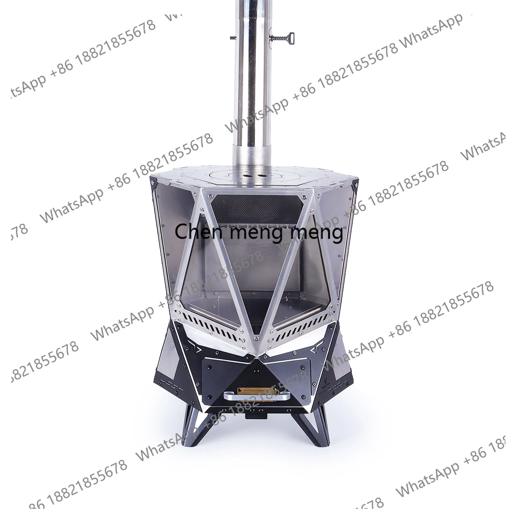 

Firewood Stove Outdoor Camping Yard Home Tent Heating Fireplace Stainless Steel Incinerator