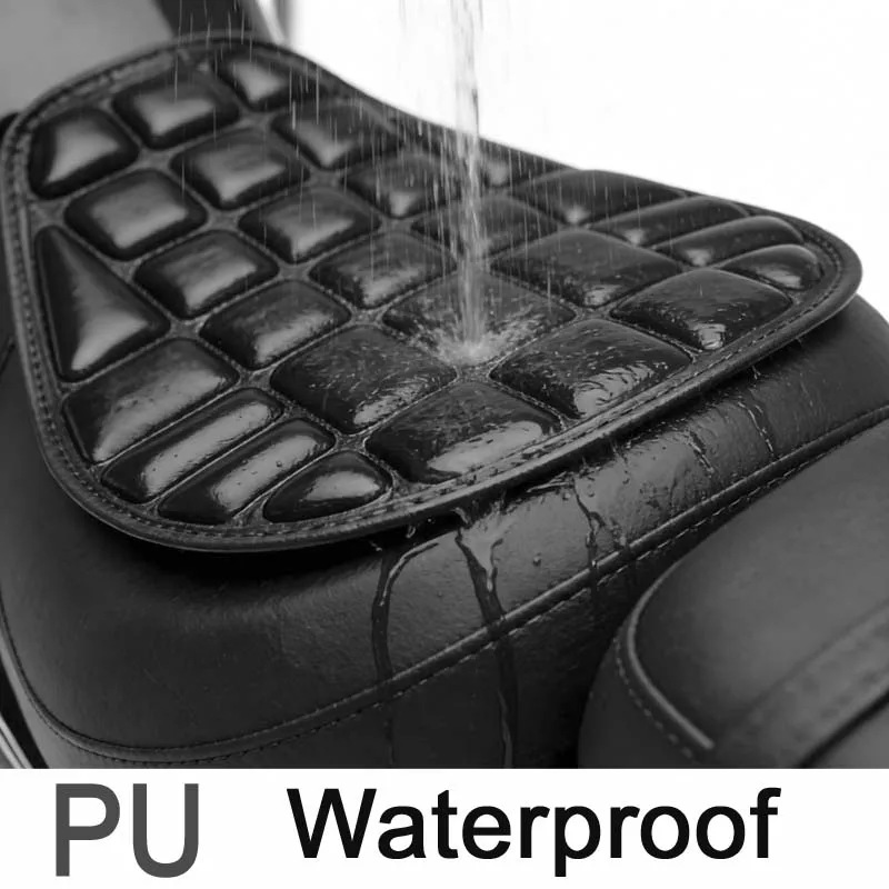 

Universal Motorcycle 3D Seat Pad Waterproof Breathable Shock Absorbing Comfort Cushion Fit Shadow Intruder 150/250 Boulevard M50