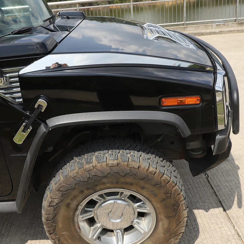 

For Hummer H2 2003-2009 cover decorative sequins Car hood decorative sequins Car decorative accessories Stainless steel Gloss
