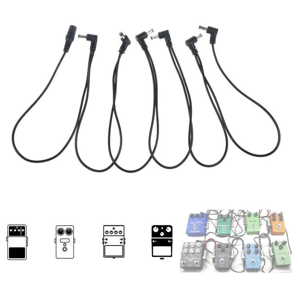 L71A Electric Guitar Effect Pedal Daisy Chain Power Supply Cable 9V DC 1A Multi-Interface Connecting 1 To 6 Cable Splitter Cord