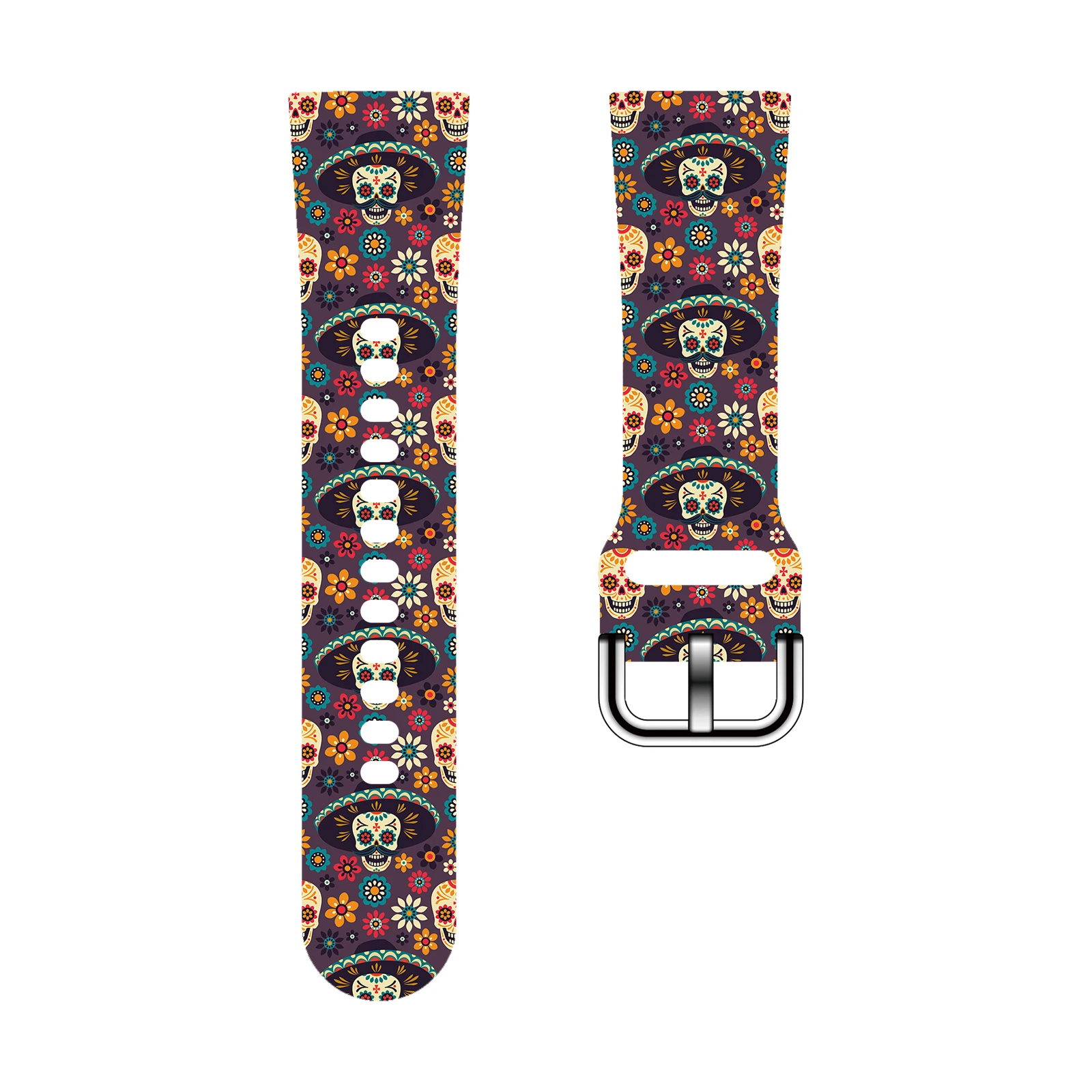 

Helloween Series Printed Strap for Fitbit Sense 2/1 Watchband Replaceable Bracelet for Versa 4/3 Watch Band for Women as a Gift