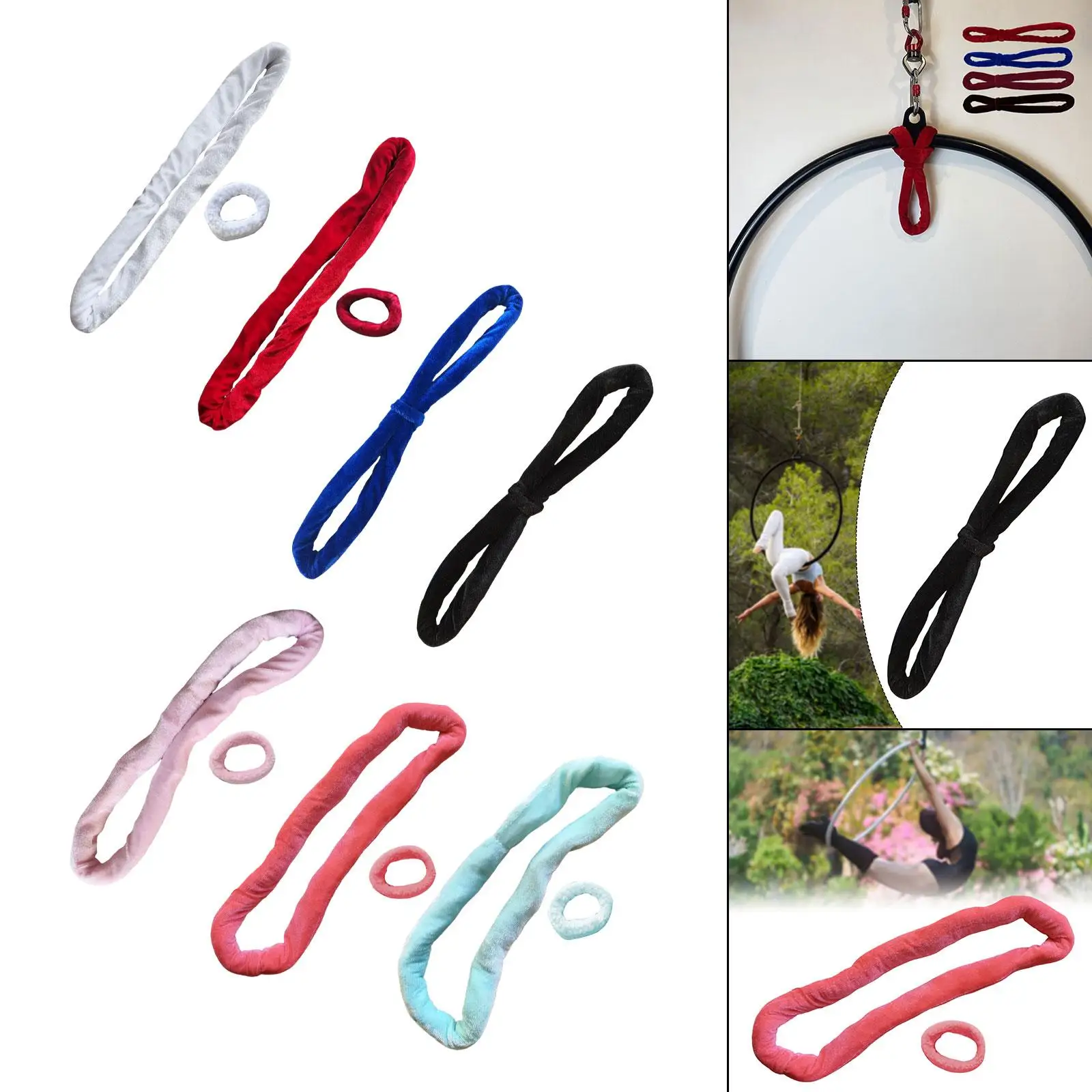 

Hoop Lyra Hand Loop Strap Noose Sturdy Multi Functional Practical 16 in Professional for Strength Training Cube Hammock Dance
