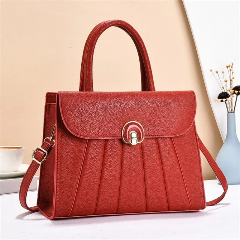 

Elegant Ladies Leather Handbag Designer Shoulder Bag Crossbody Purse For Women Classic Tote Top Handle Work Bag