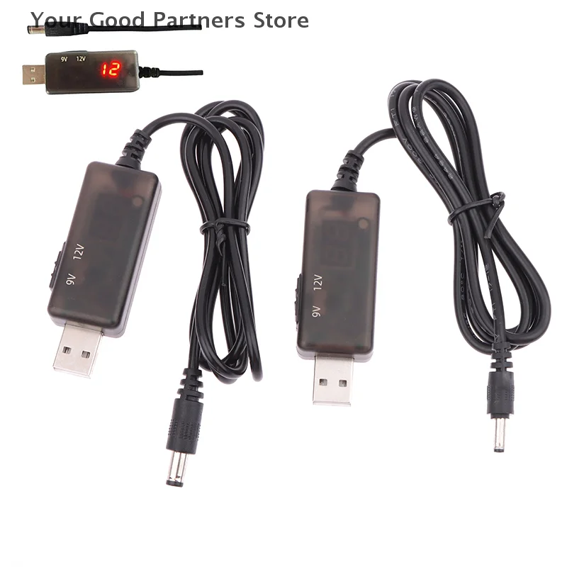 1 قطعة مودم راوتر مروحة المتكلم اكسسوارات USB خط تعزيز الطاقة تيار مستمر 5 فولت إلى تيار مستمر 9 فولت/12 فولت تصعيد وحدة Usb محول كابل محول