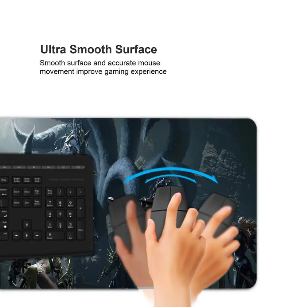 Lost Ark Mousepad Girl Keyboards Mat Rubber Gaming Mousepad Xxl Big Desk Mat Size for large Edge Locking Game Keyboard Pad 80x30
