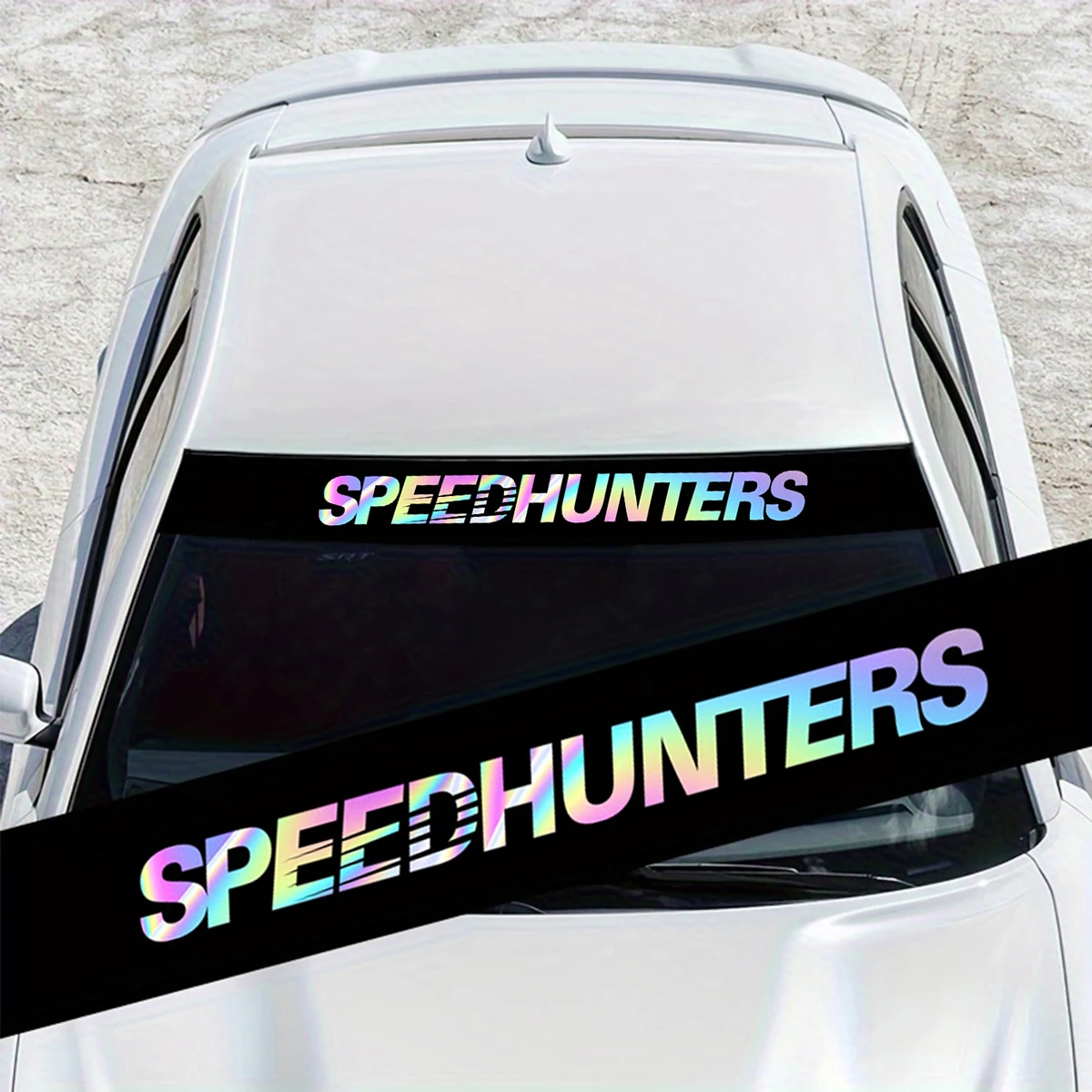 1pc Dazzling Color Reflective Car Decals Car Front Windshield Decal For Nissan Mazda Subaru For Honda Mitsubishi Suzuki