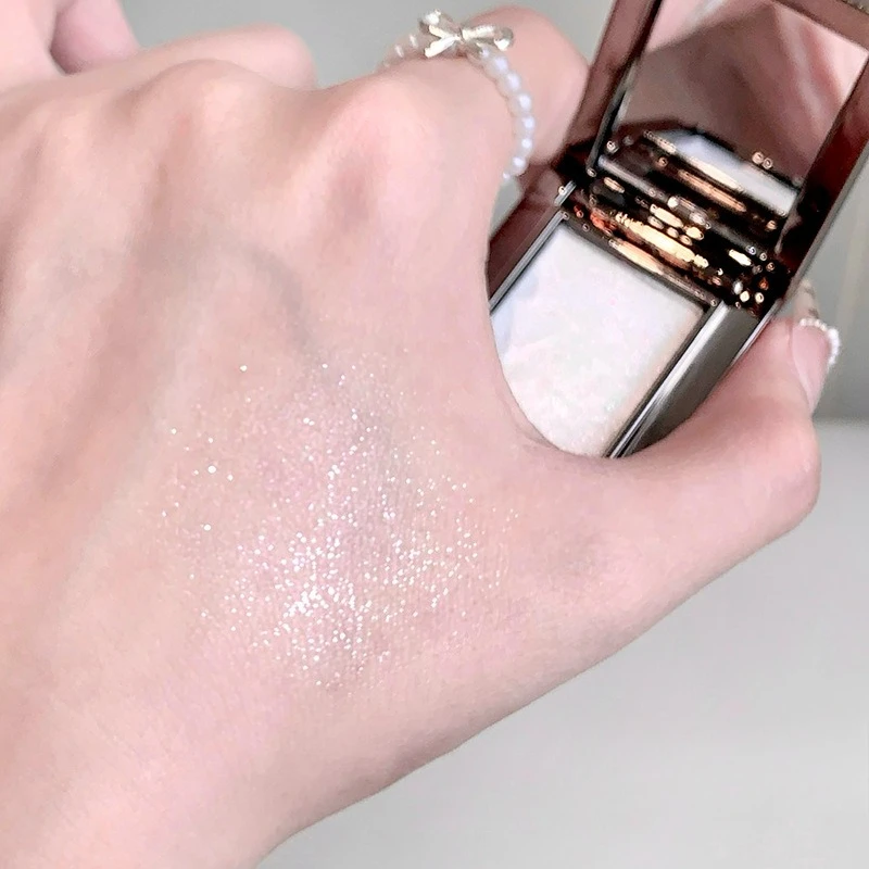 Błyszczące Niebieskie Palety Cieni do Powiek Słodkie Chłodne Pojedyncze Kolory Mini Paleta Cieni do Powiek Perłowe Matowe Brokatowe Rozświetlające Makijaż Oczu Kobiety