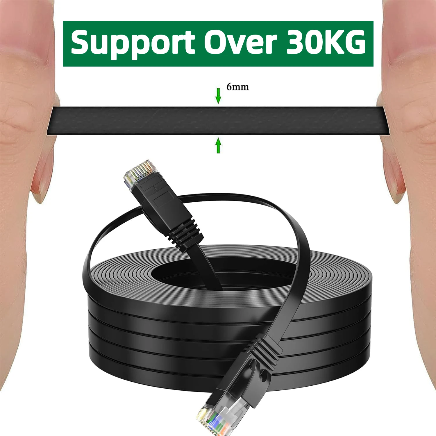 Ethernet Cable UTP Cat 6 RJ45 Patch Cord 1000Mbps Lan Cable for Router Modem PS2 0.5M 5M 10M 15M 30M CAT6 Internet Network Cable