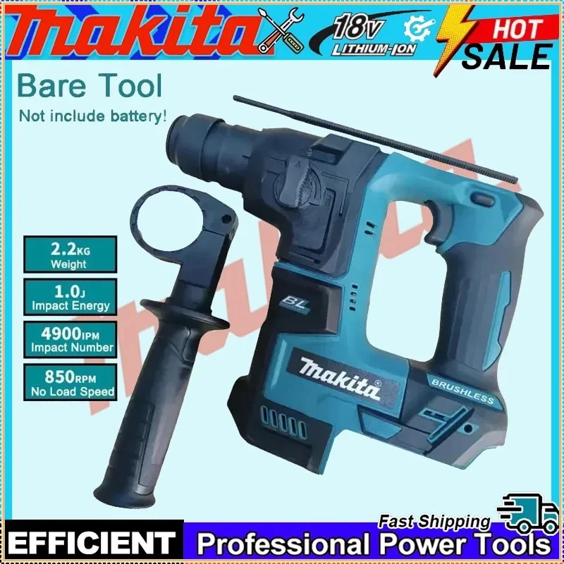 

Makita Brushless Electric Hammer Cordless Hammer Wireless Drills Power Tool for 18V Lithium Battery