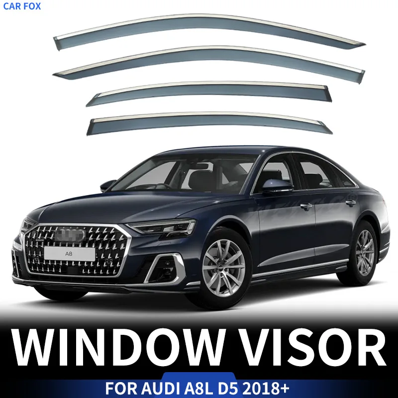 

For AUDI A8L D5 2003-2018+ Car Window Visor Awning Shelters Windshield Side Window Rain Sun Shade Auto Accessories