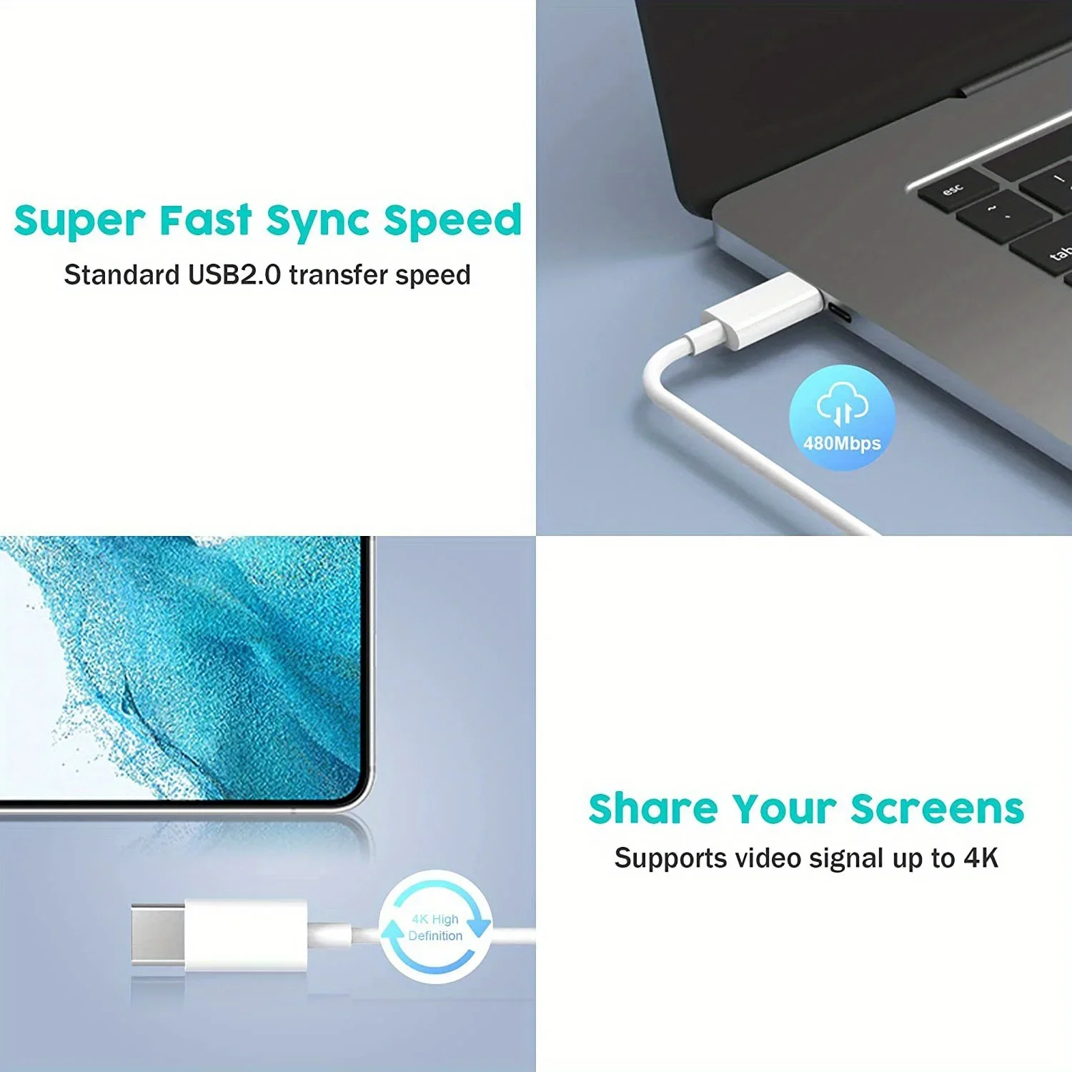 3X 60W típusa C gyorsan töltés Palládium USB C hogy C Vezeték számára IPhone 15/ipad pro/macbook