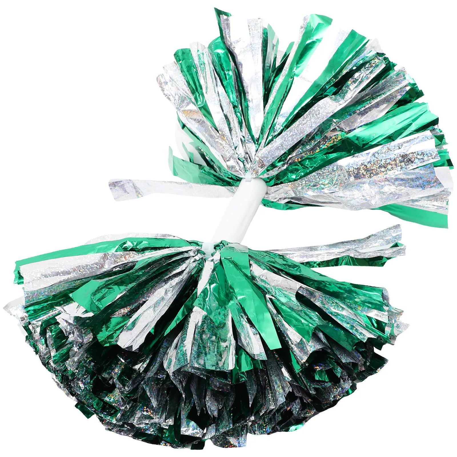 

Cheerleader Pom Poms with Stick Lightweight Ergonomic Handle Portable for Daily Practice Competition Rehearsals Festival