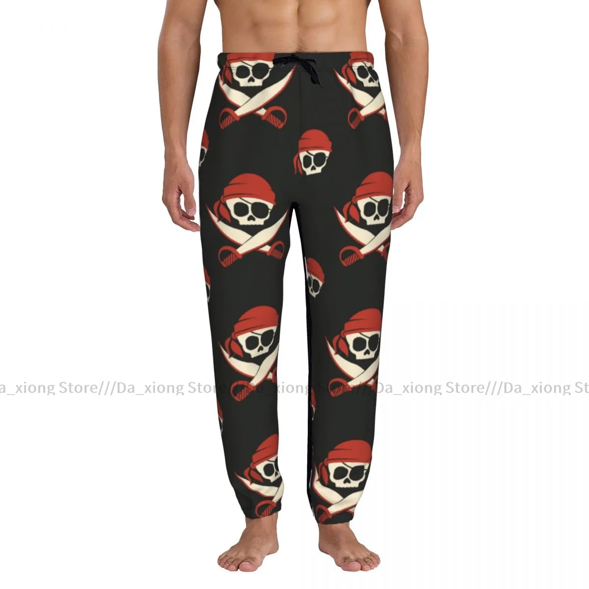 Men Pants Pirate Skulls Male Trousers Fitness Sweatpants Streetwear