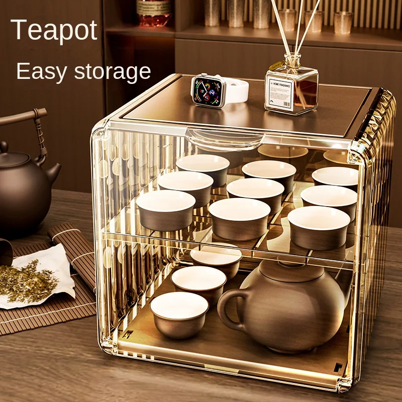 

Large Capacity Cosmetic Storage Box Skin Care Organizer Detachable Partition To Accommodate High Bottles Bottom Anti Slip