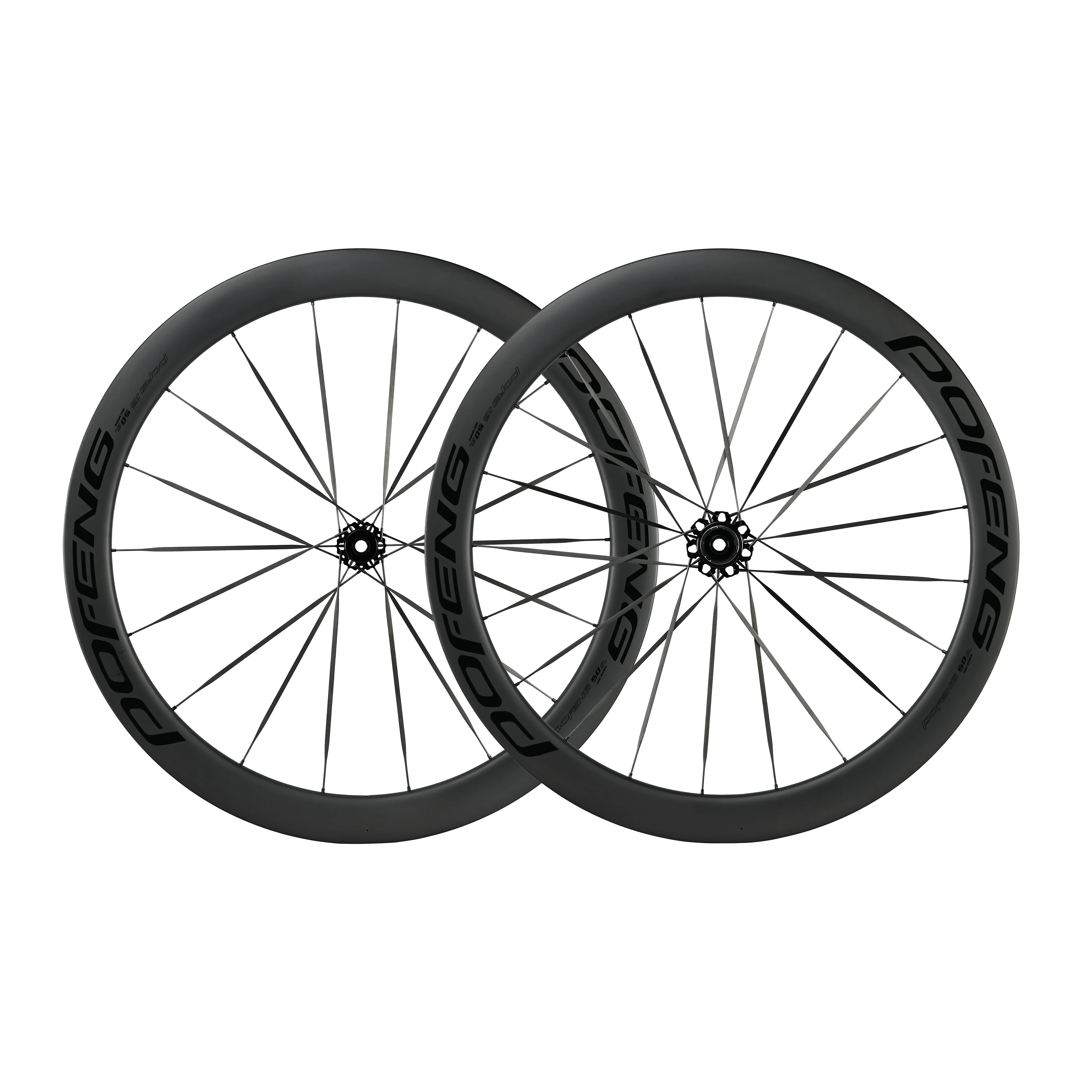 Full 700C Carbon Road  Clincher Tubeless Bike  Wheelset  50mm Bicycle Wheels UD Matte Basalt Brake CX32