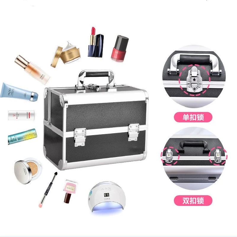 Large Capacity Fantasy Collection Makeup, Artists, Cosmetics Train, Tattoo Case Organizer, Travel Professional Luggage, Cosmetic