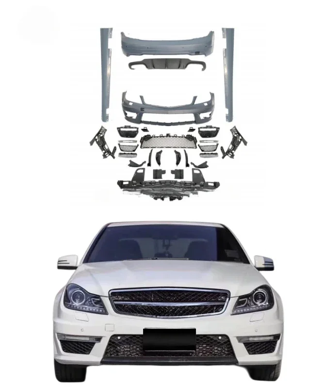 

Auto parts Car bumper For W204 C-class C200L C240 C250 c280 upgrade C63 amg bodykit side skirt front rear bumper