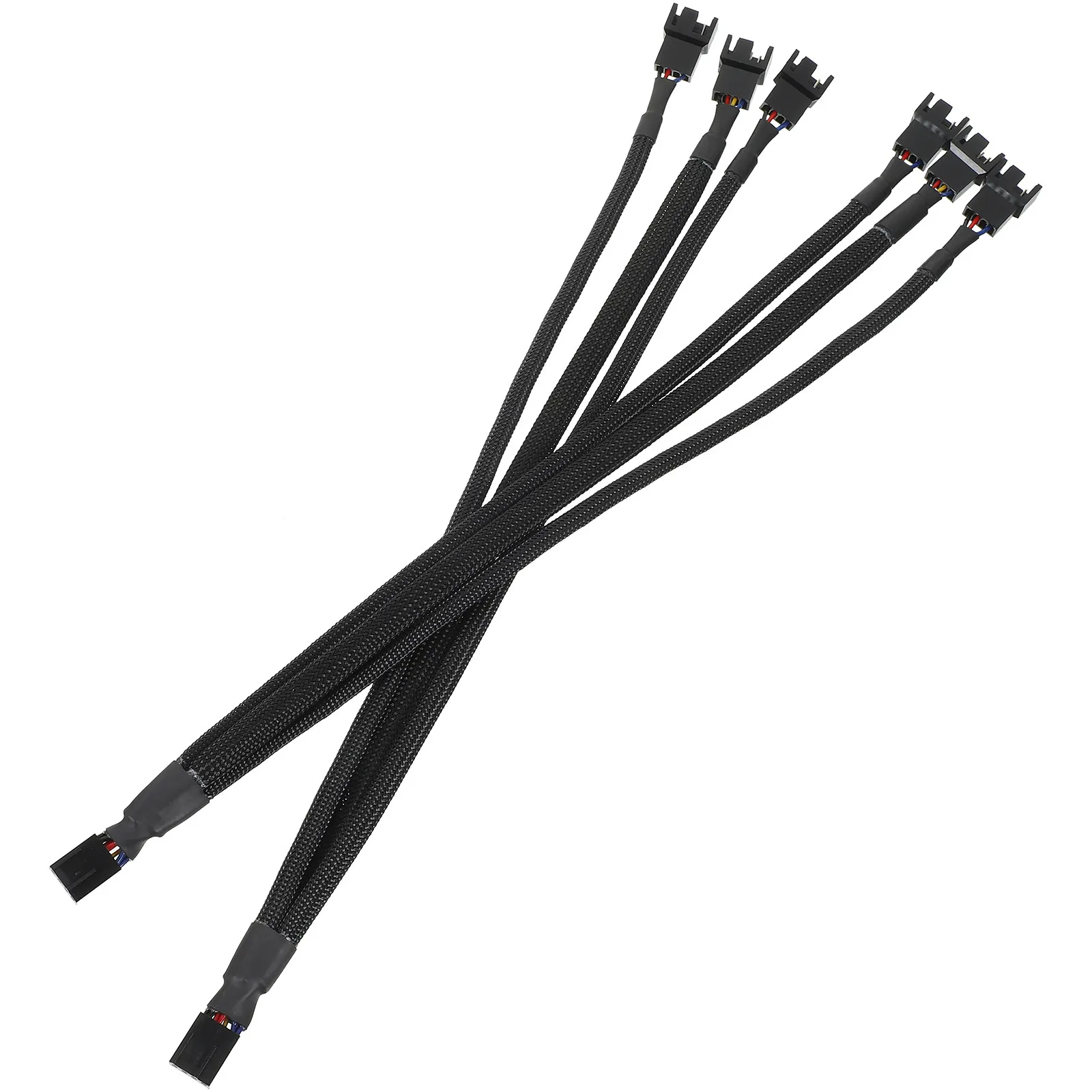 

2Pcs Fan Splitter 3 Way 4 Pin Pwm Pc Fan Splitter Converter Cable Efficient CPU Cooling System Extension Pc Convert Adapter