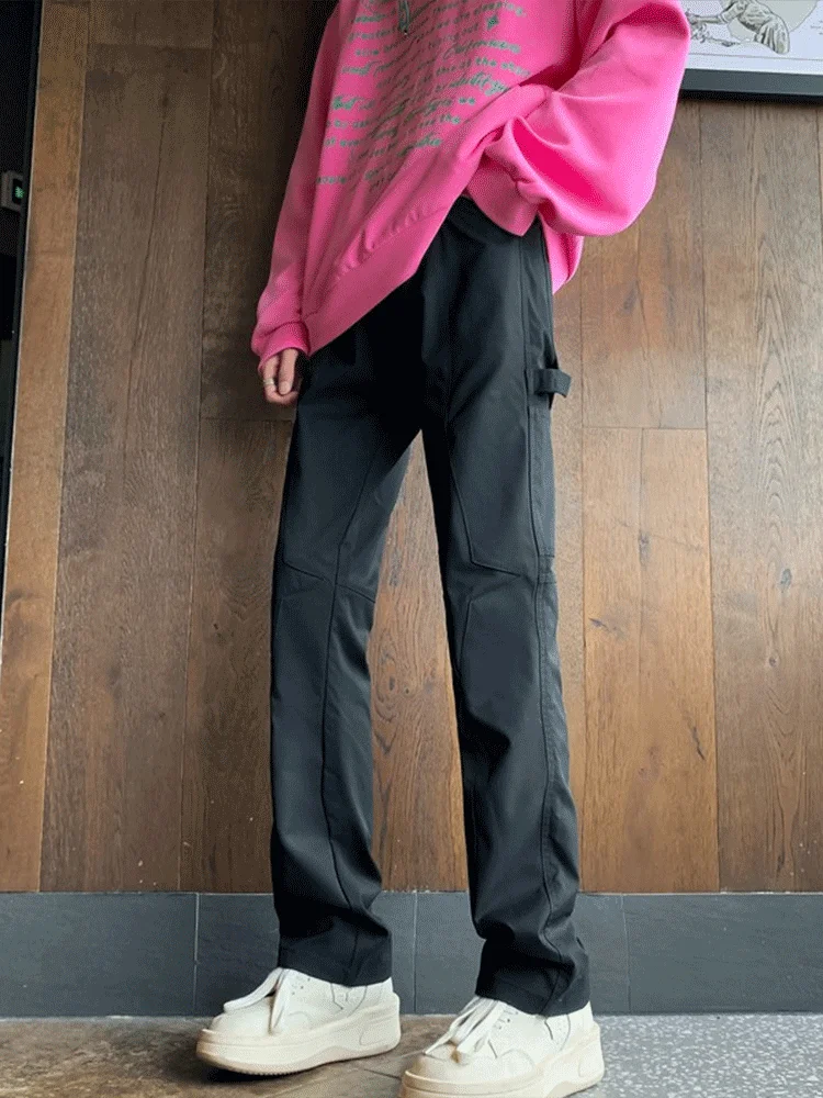 

Мужские брюки Sli Straight Leg Workwear: модные, приталенные, в американском уличном стиле, для весны и осени, повседневные, длинные