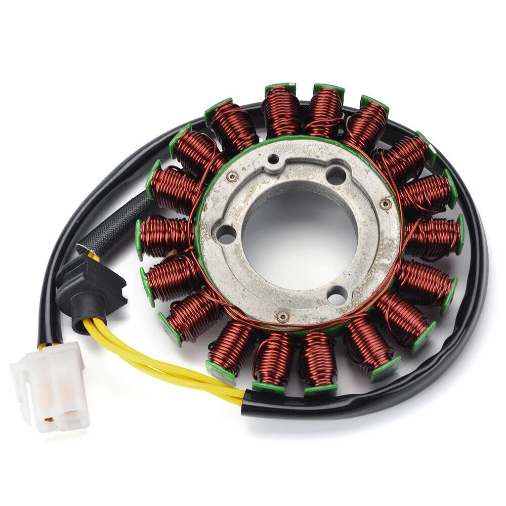 Magneto Stator Coil Generator for Suzuki GSX-R600 GSX-R750 2006-2017 18-Pole High Capacity Alternator Stator with 3-Wire Plug