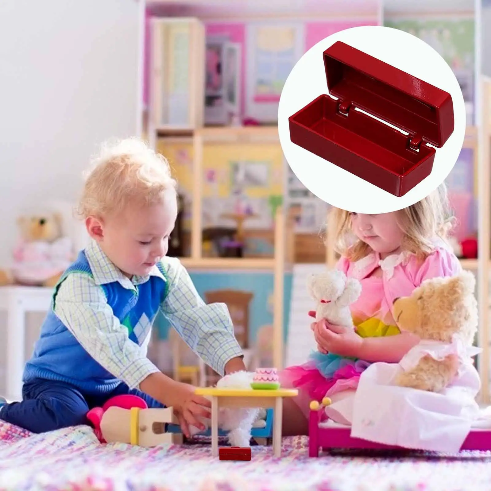 Miniature Toolbox for Dollhouse & Mini Scene Setup – Tiny Tool Case, Creative Building Supply, Mini House Decor
