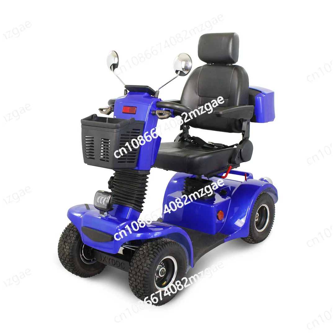 

Electromagnetic Brake Electric 4-Wheel Scooter - Adult Recreational Mobility Vehicle for Household Use, Outdoor Leisure Ride