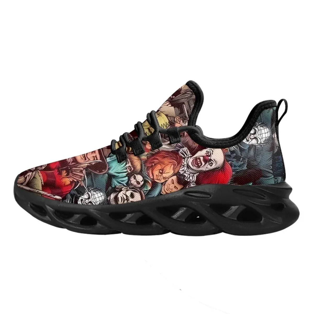 Horror Movie Killer Character Sneakers for Women Men Jason/Michael Myers/Chucky Air Cushion Tennis Shoes Halloween Gift Footwear