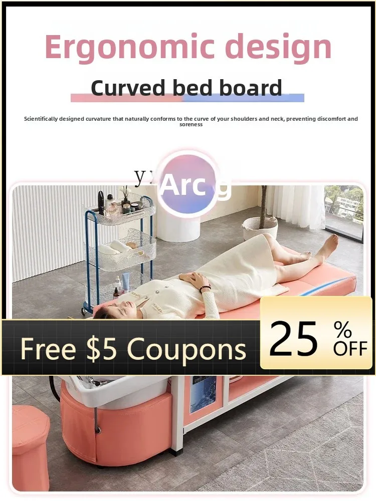 

ZZ High-End Ceramic Basin Steel Frame Shampoo Chair Water Circulation Fumigation Head Therapy