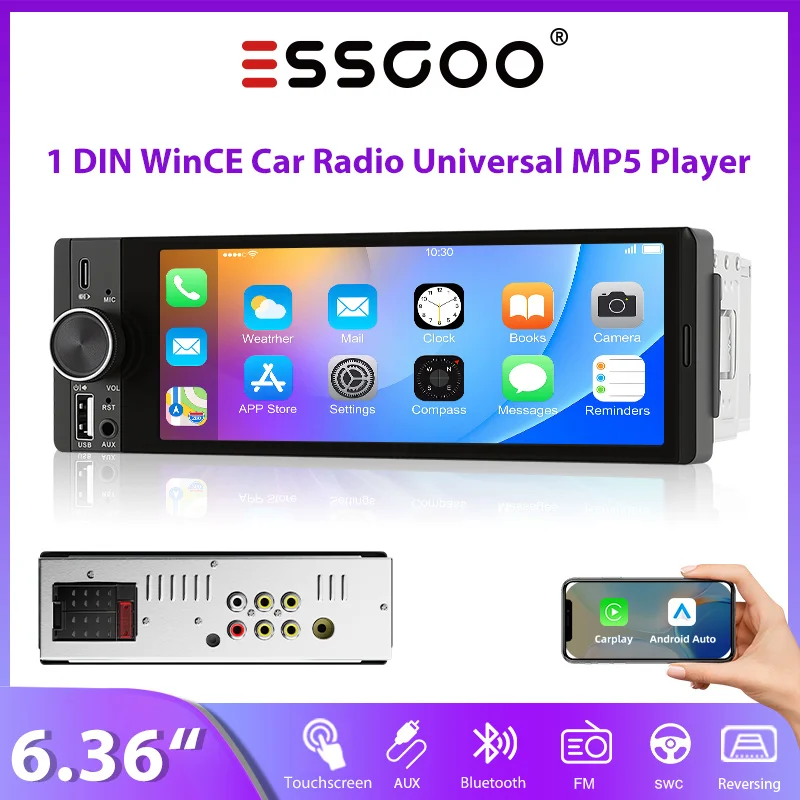 essgoo-636-autoradio-universel-1-din-lecteur-mp5-wince-carplay-sans-fil-android-auto-usb-type-c-fm