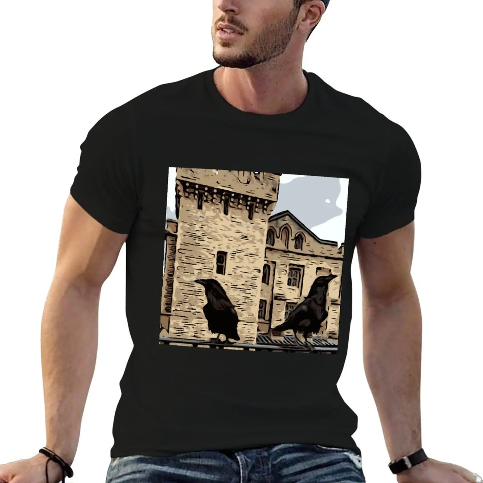 

Tower modern for of - shirts t funny T-Shirt shirts anime humor the in man dark London t Ravens