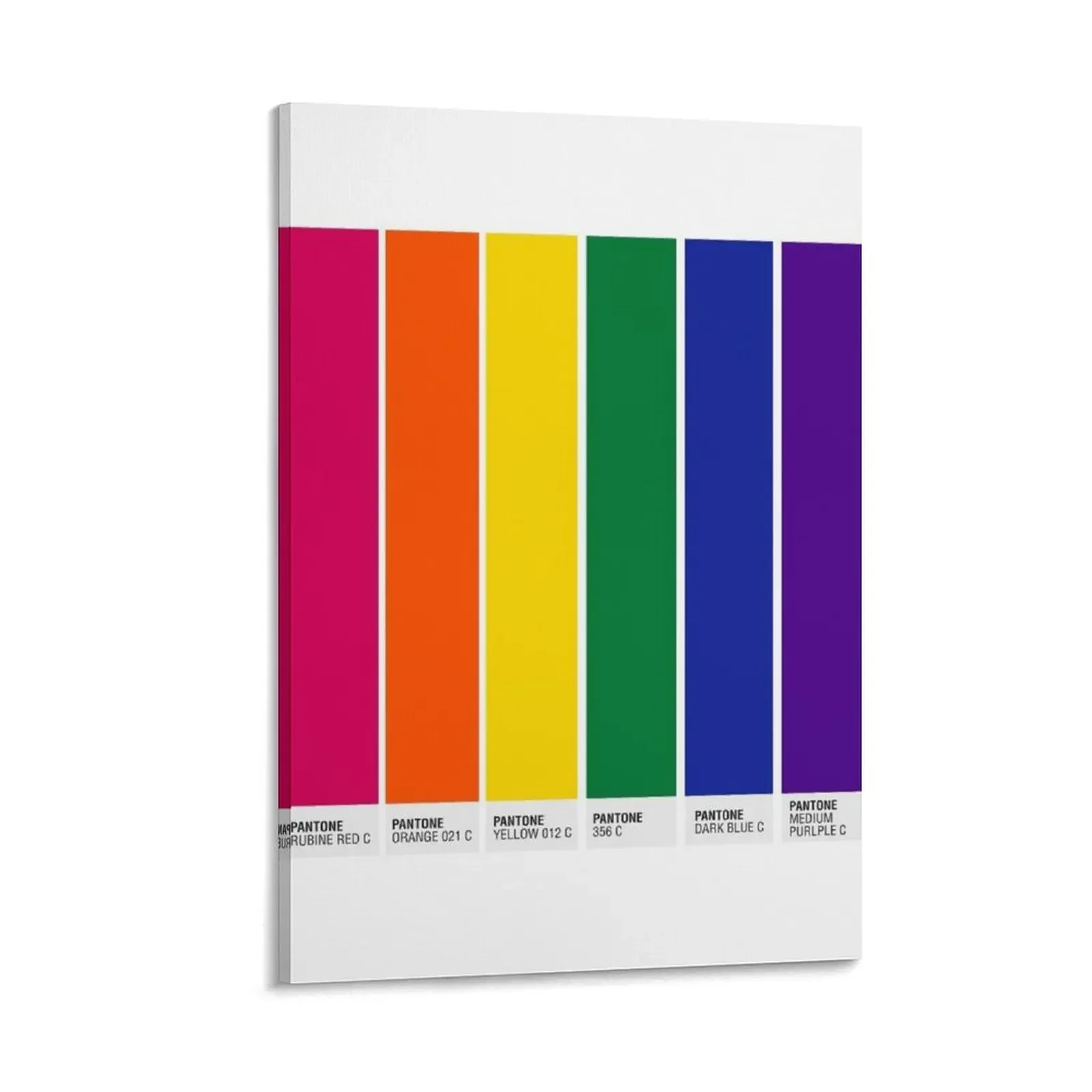 

Pantone Pride Flag Canvas Painting nordic home decor paintings wall decor pictures for wall bedroom decor