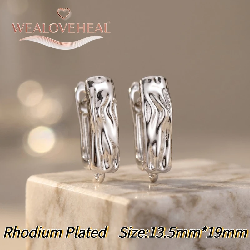 schmuckherstellung zubehör，Hochwertige 18K Gold/Rhodium plattierte Messing-Ohrringverschlüsse, texturierte gehämmerte gedrehte Ohrringhaken für DIY-Schmuckherstellung – Detail 20