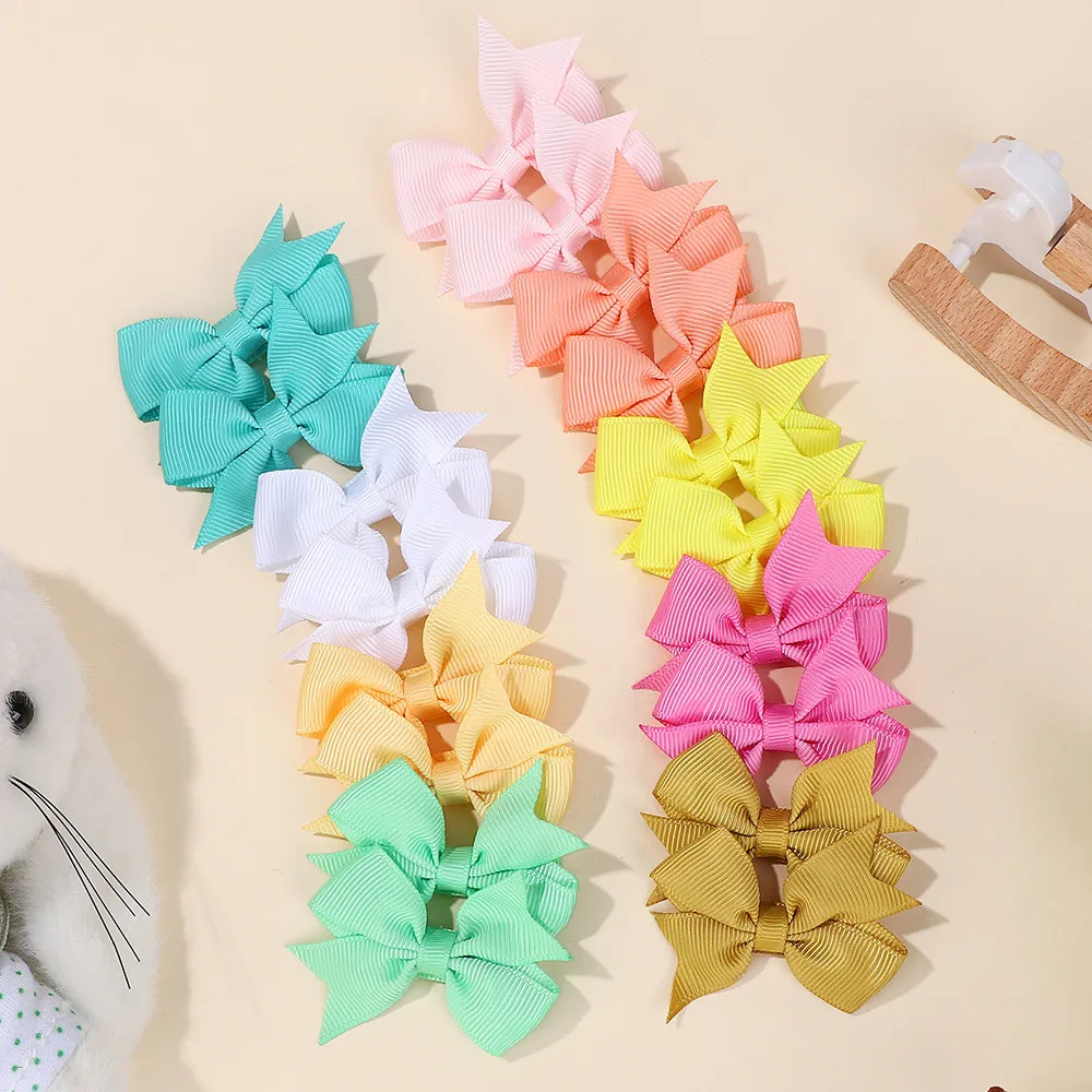 

24pcs Random Color New Cute Bows Baby Hair Clips for children Girls Princess Hairpins Barrettes Kids Hair Accessories