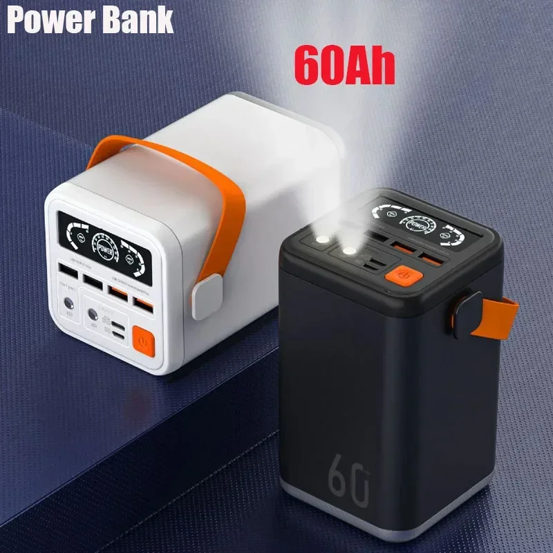 

Original 60Ah large capacity power bank with digital display outdoor power bank 18WPD fast charging energy storage power bank