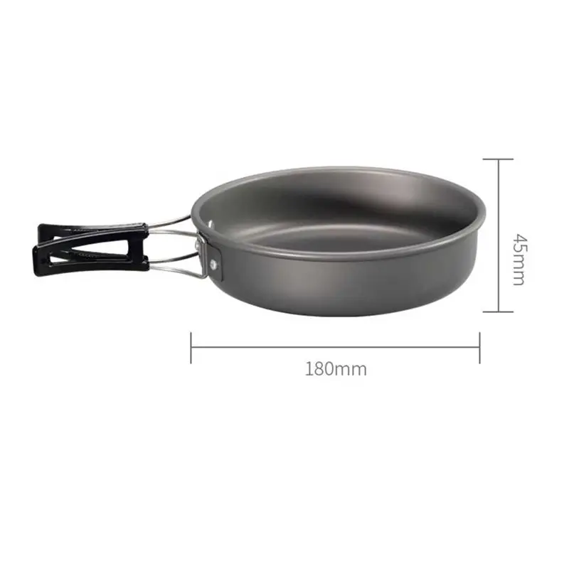 

*ABKM уличный чайник из алюминиевого материала DS-308, портативный походный набор, горшок, дорожные столовые приборы, посуда, оборудование для пешего туризма, пикника